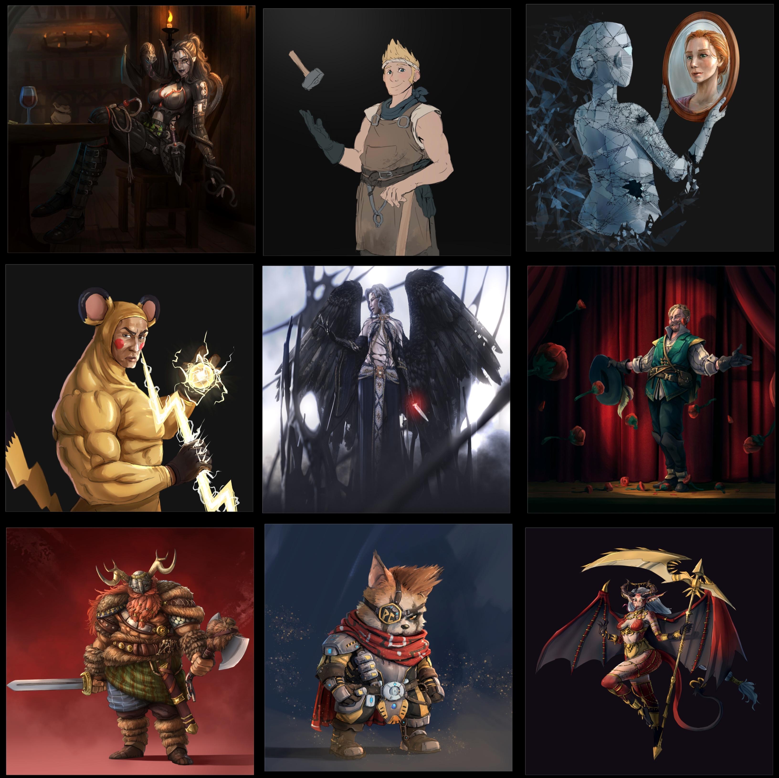 Character Art Built for DnD Art